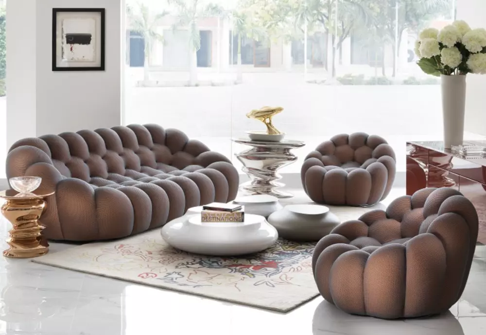 bubble curved sofa